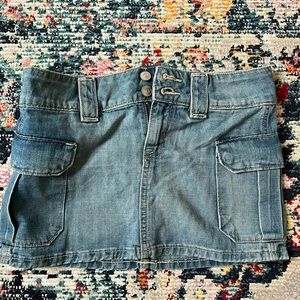 H&M denim mini skirt